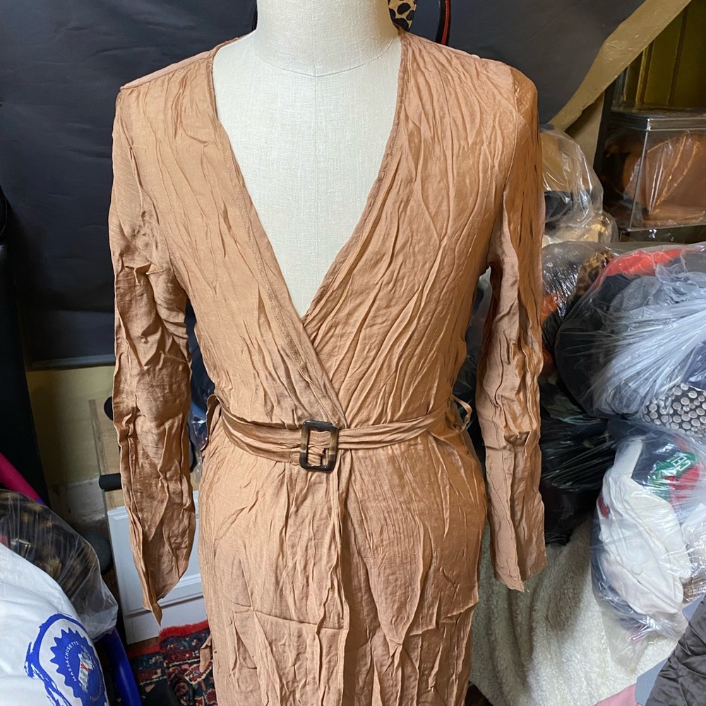 Tan long duster